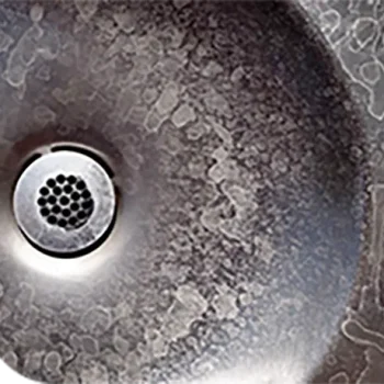 hard water spotting example
